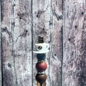Elegant Coffee-Themed Pen